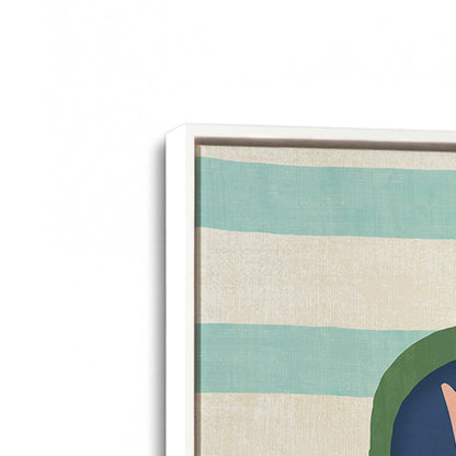 [Color:Opaque White], Picture of art in a White frame at an angle