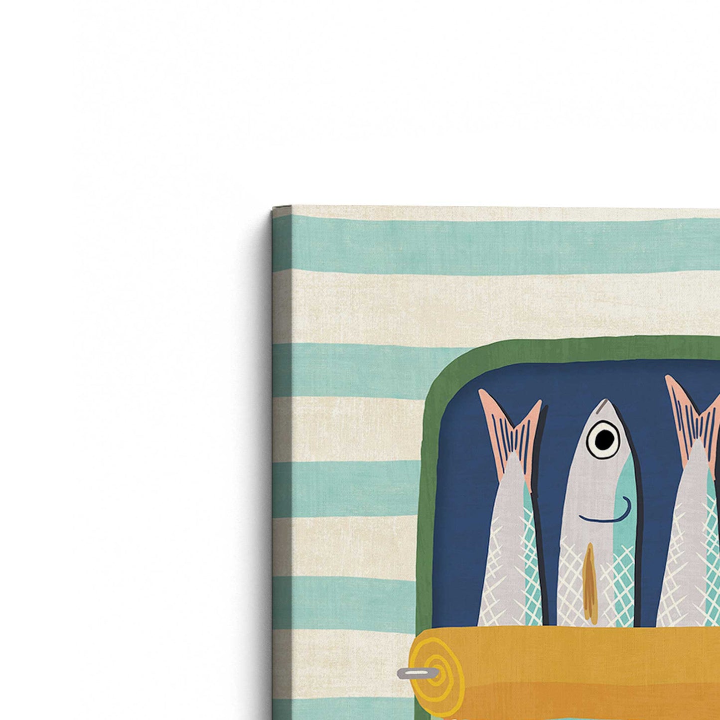 [Color:Stretched Canvas], Picture of the corner of the art