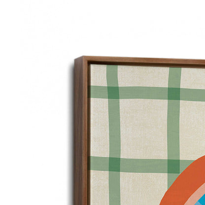 [Color:Walnut], Picture of art in a Walnut frame at an angle