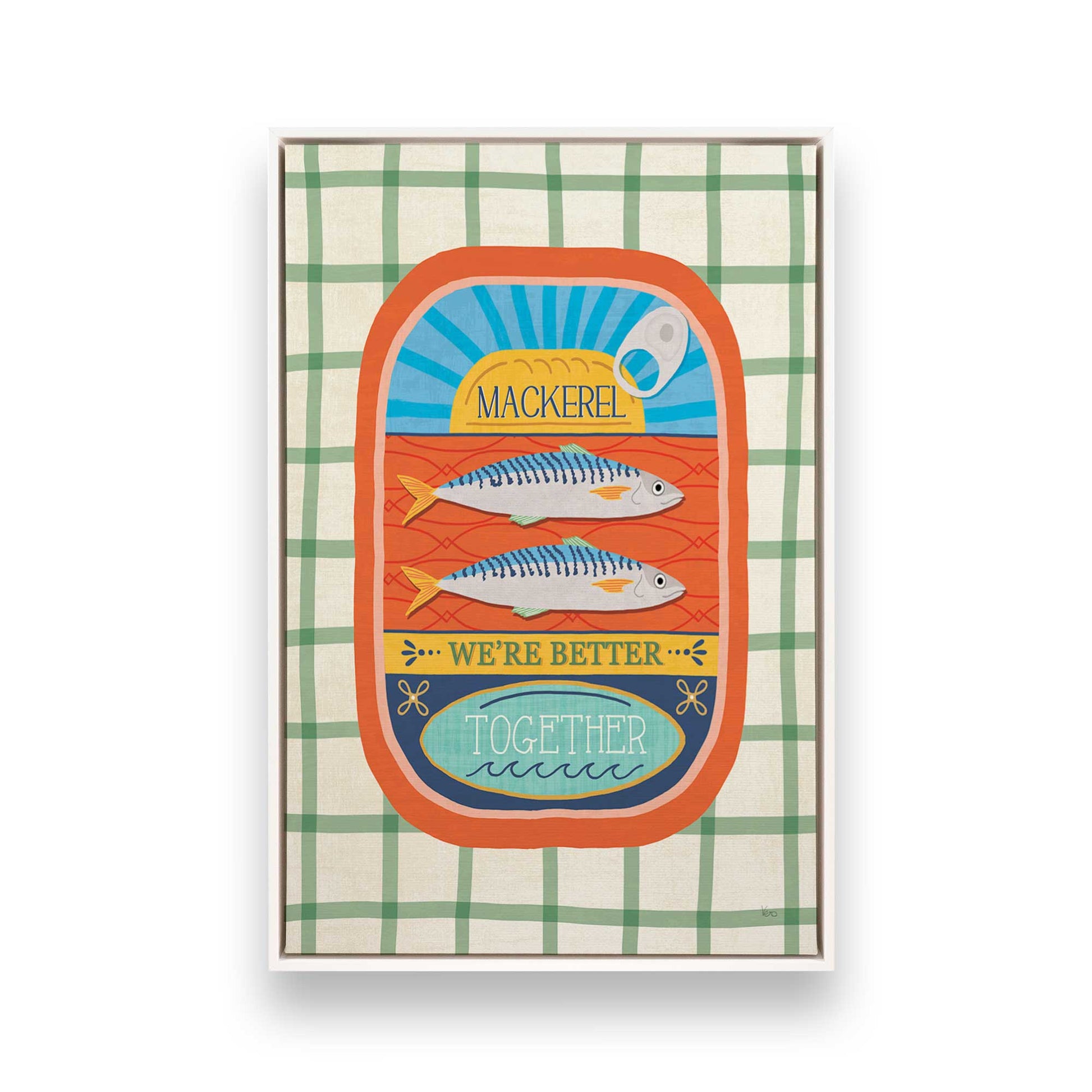 [Color:Opaque White], Picture of art in a White frame