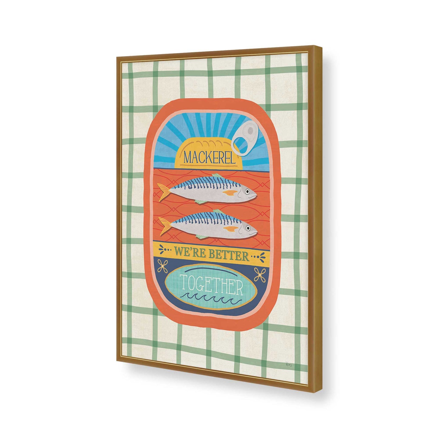[Color:Polished Gold], Picture of art in a Polished Gold frame of the corner