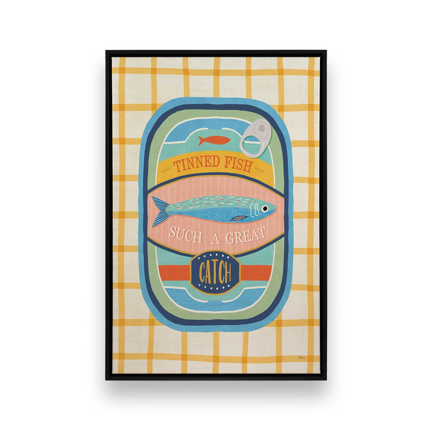 [Color:Satin Black], Picture of art in a Satin Black frame