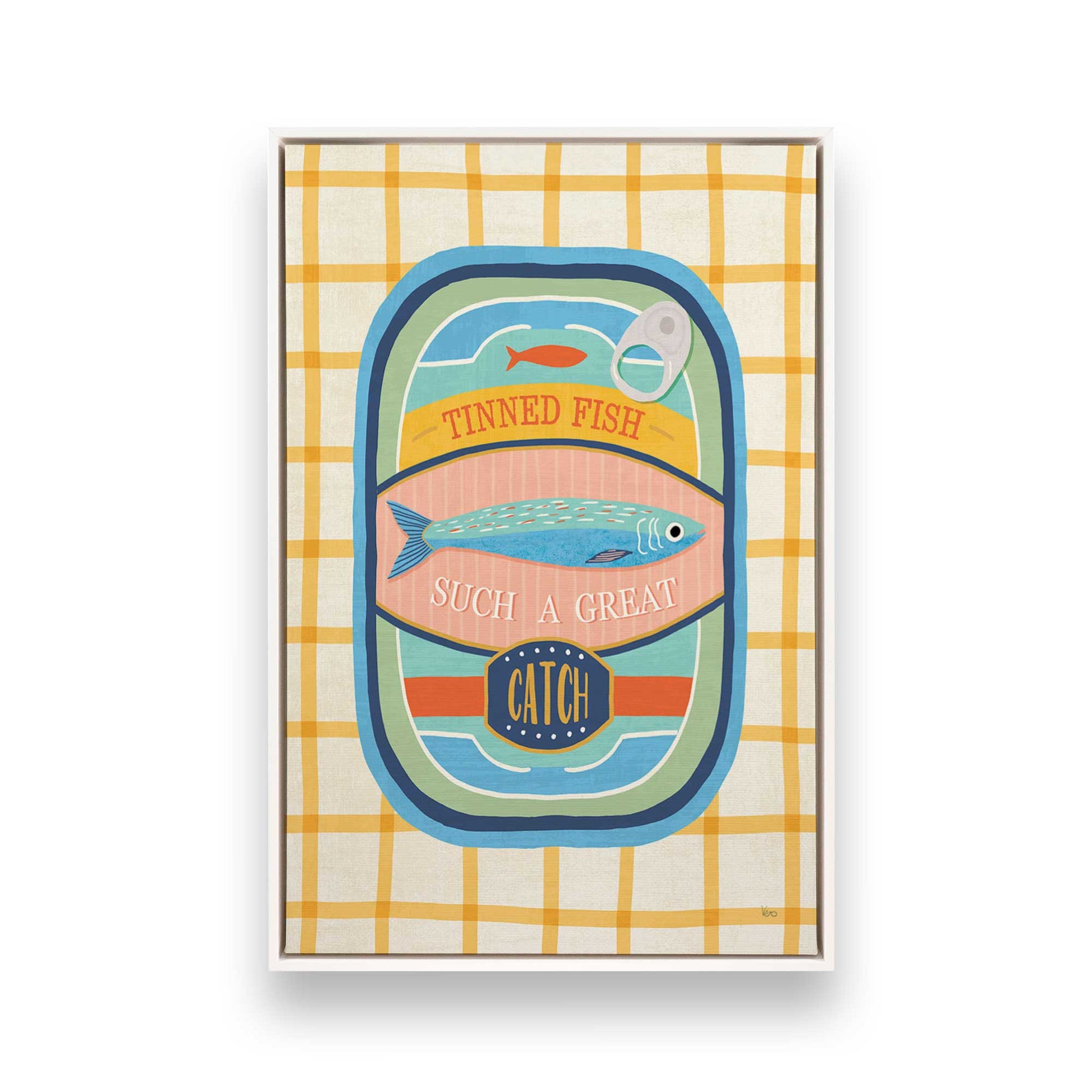 [Color:Opaque White], Picture of art in a White frame