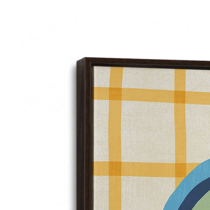 [Color:Espresso], Picture of art in a Espresso frame at an angle