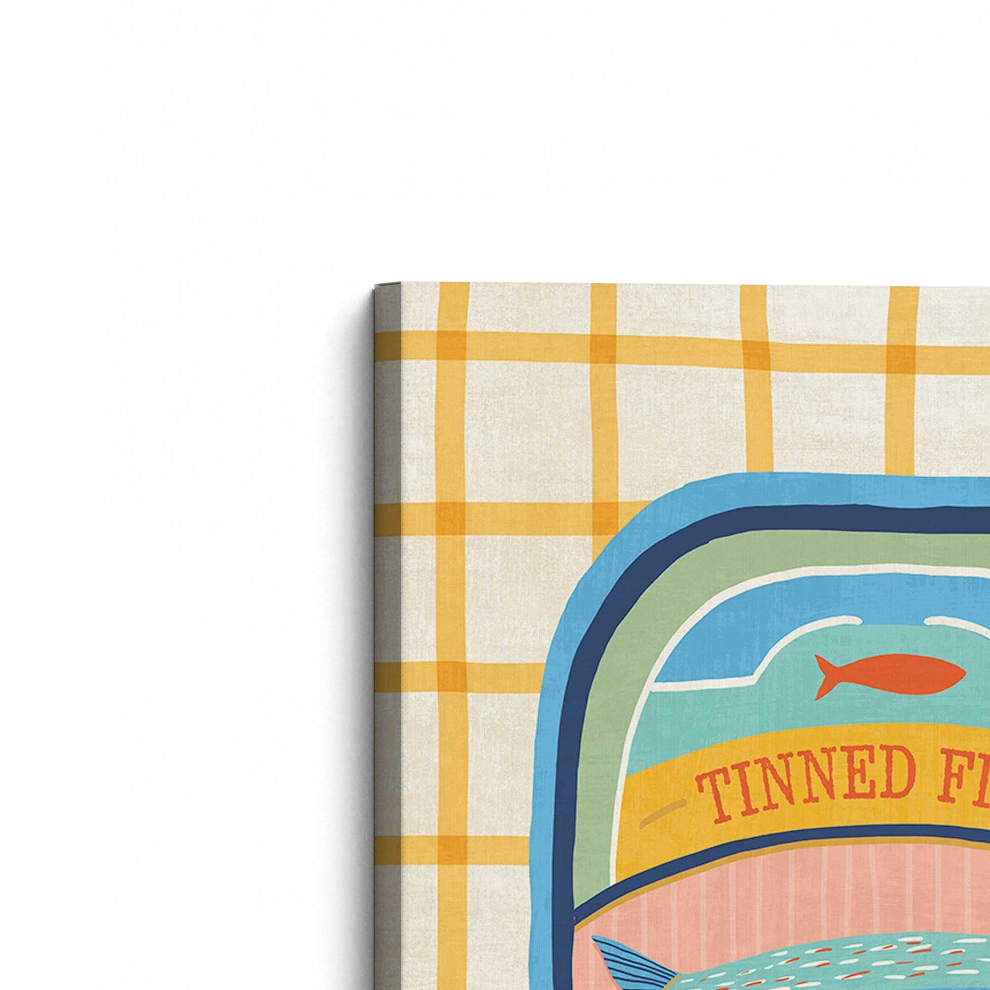 [Color:Stretched Canvas], Picture of the corner of the art