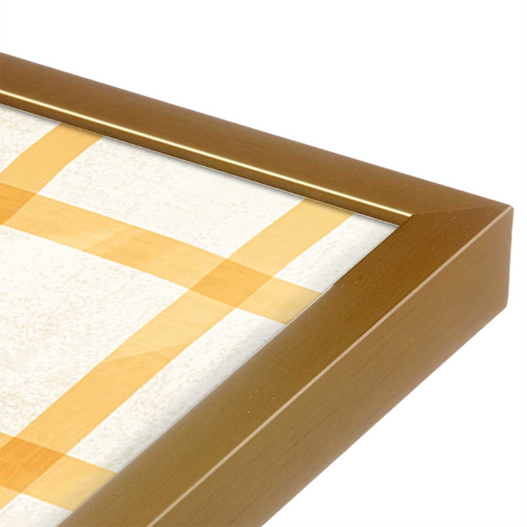 [Color:Polished Gold], Picture of art in a Polished Gold frame at an angle