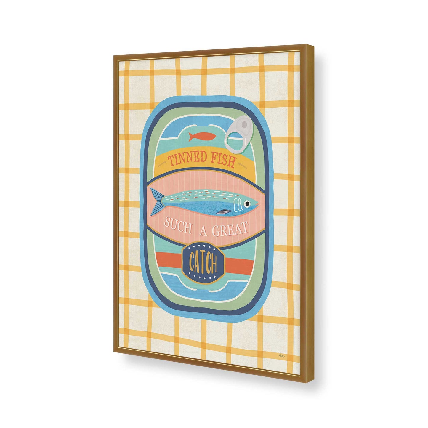 [Color:Polished Gold], Picture of art in a Polished Gold frame of the corner