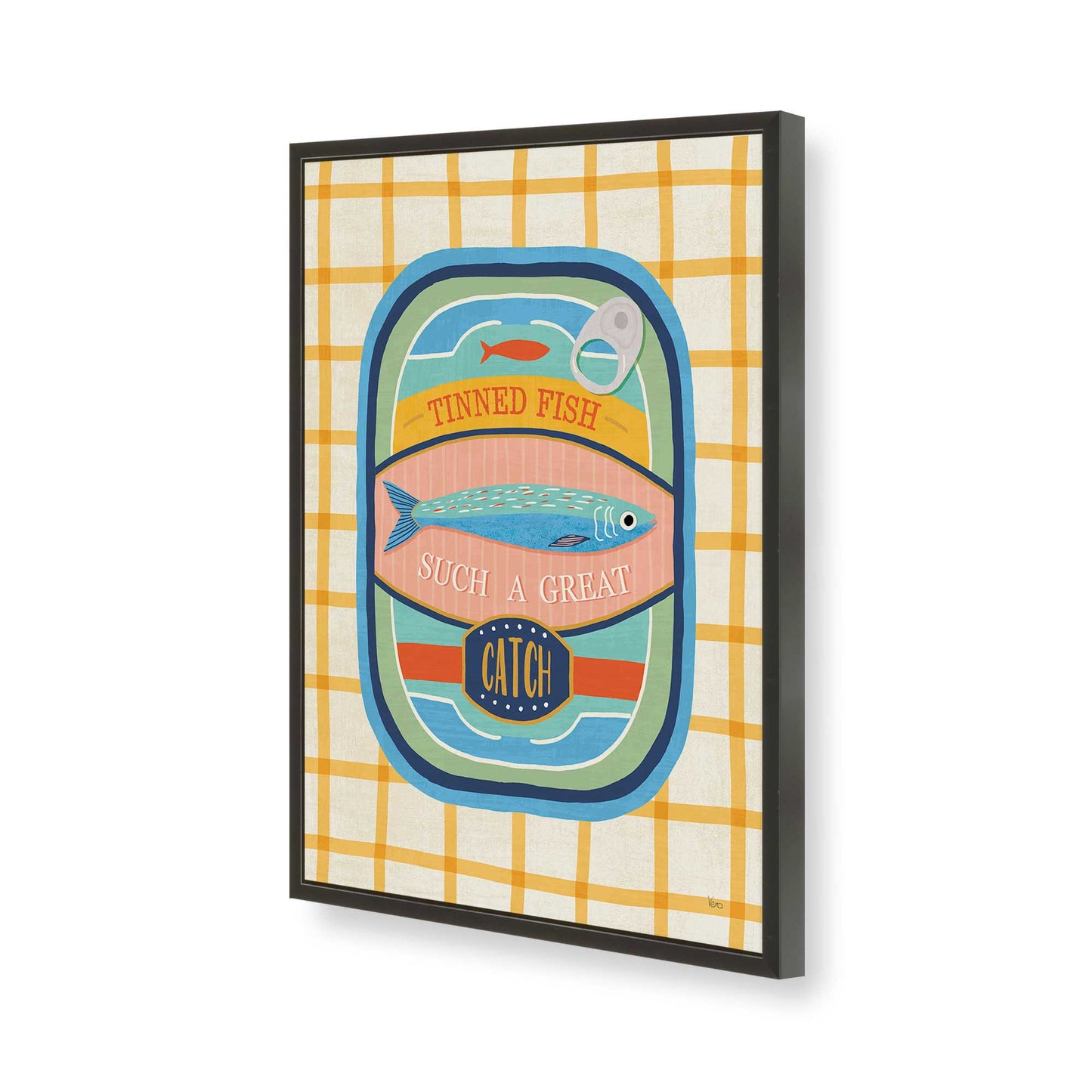 [Color:Satin Black], Picture of art in a Satin Black frame of the corner