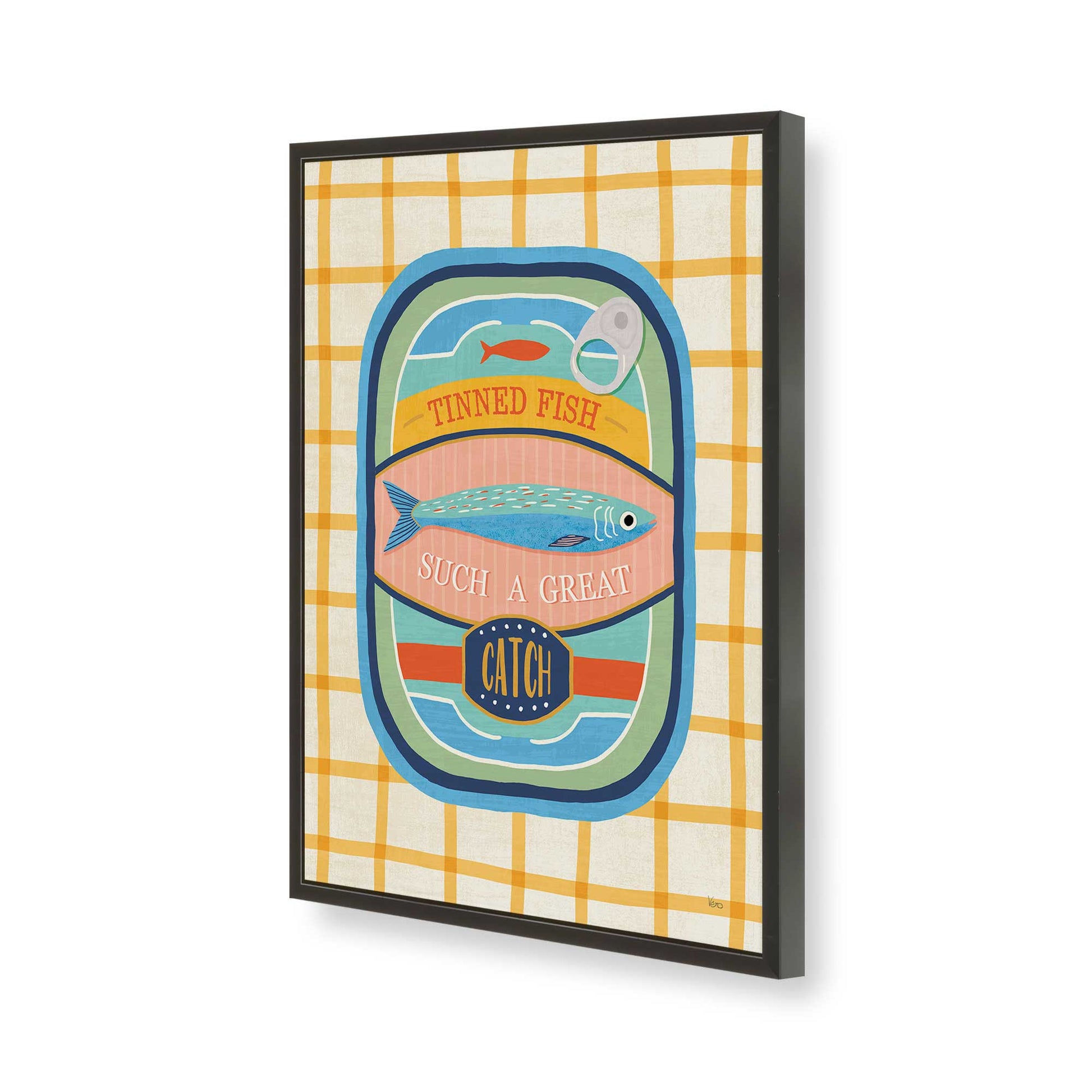 [Color:Satin Black], Picture of art in a Satin Black frame of the corner