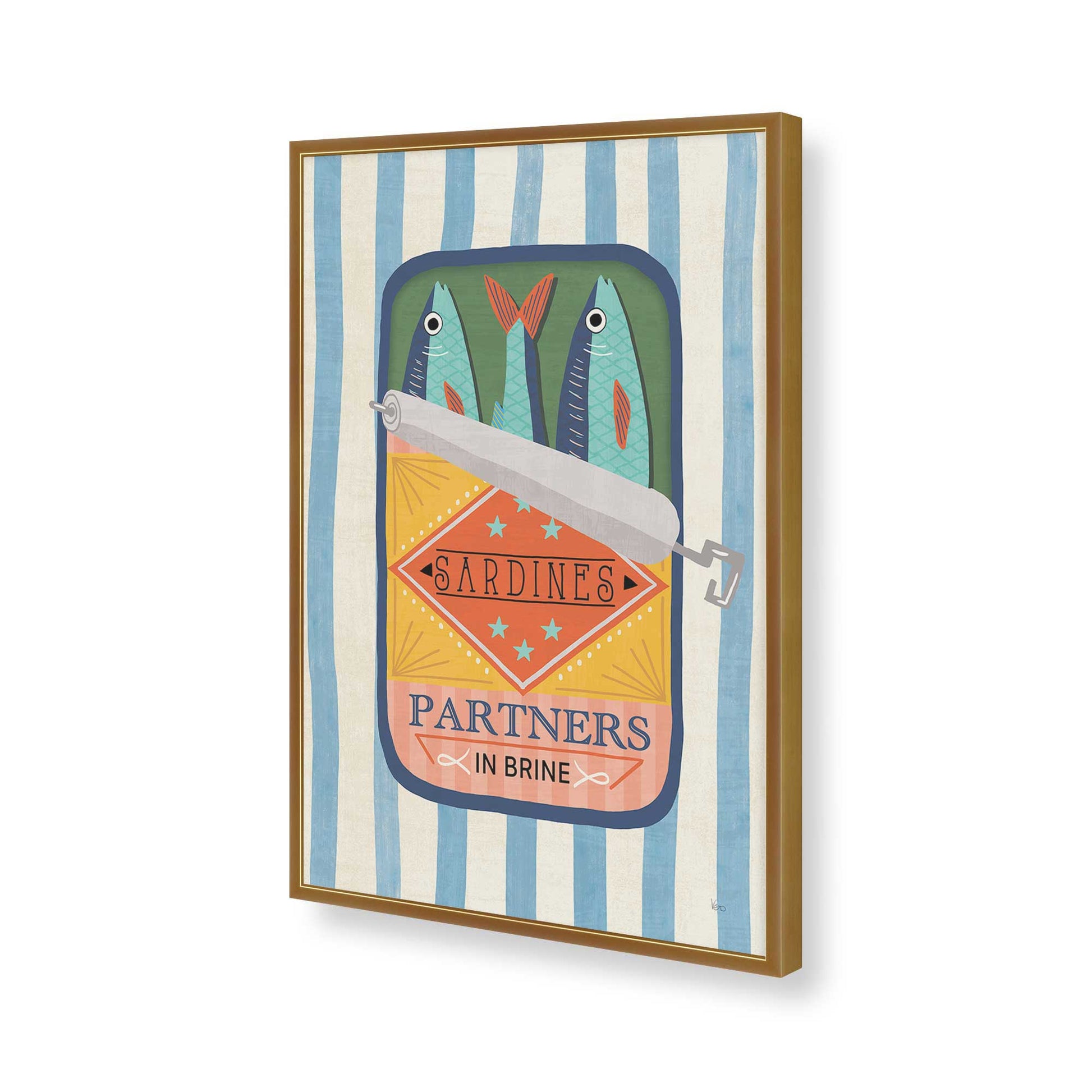 [Color:Polished Gold], Picture of art in a Polished Gold frame of the corner
