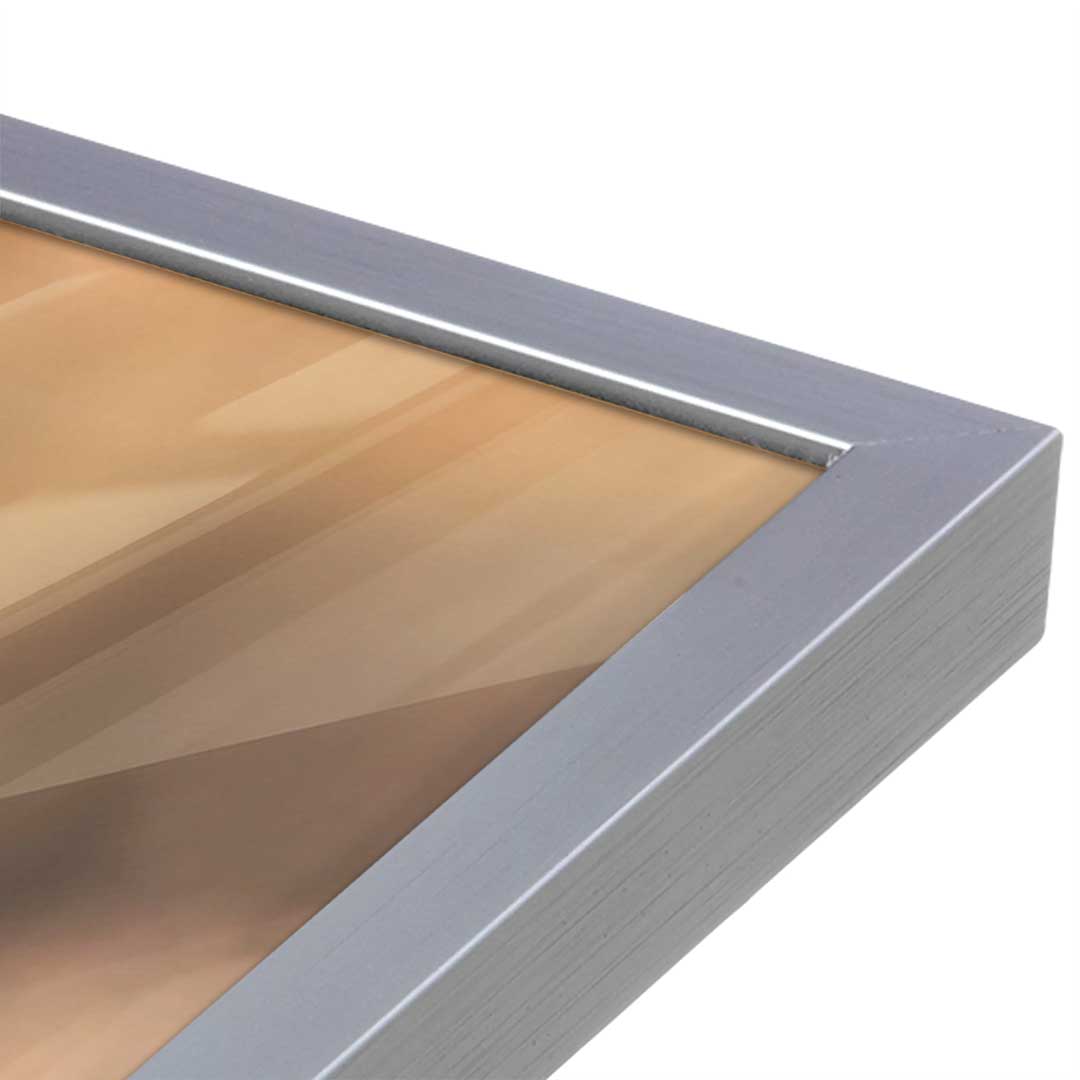 [Color:Polished Chrome], Picture of art in a Polished Chrome frame at an angle