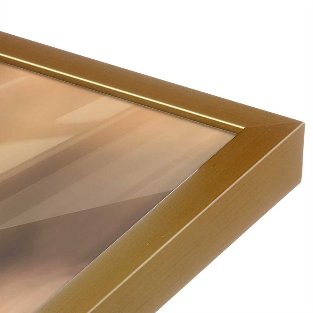 [Color:Polished Gold], Picture of art in a Polished Gold frame at an angle
