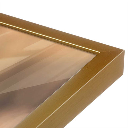 [Color:Polished Gold], Picture of art in a Polished Gold frame at an angle