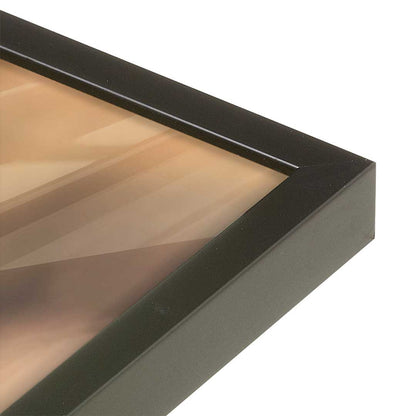 [Color:Satin Black], Picture of art in a Satin Black frame at an angle