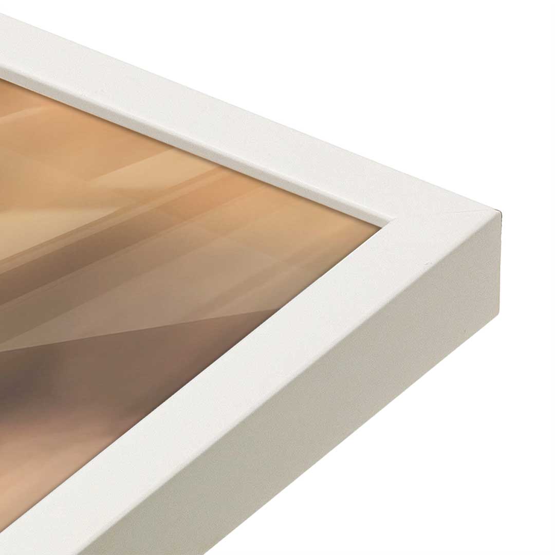 [Color:Opaque White], Picture of art in a Opaque White frame at an angle