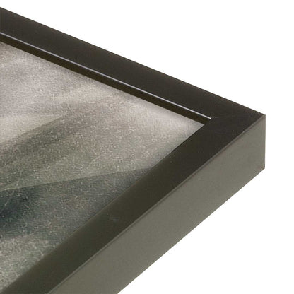 [Color:Satin Black], Picture of art in a Satin Black frame at an angle