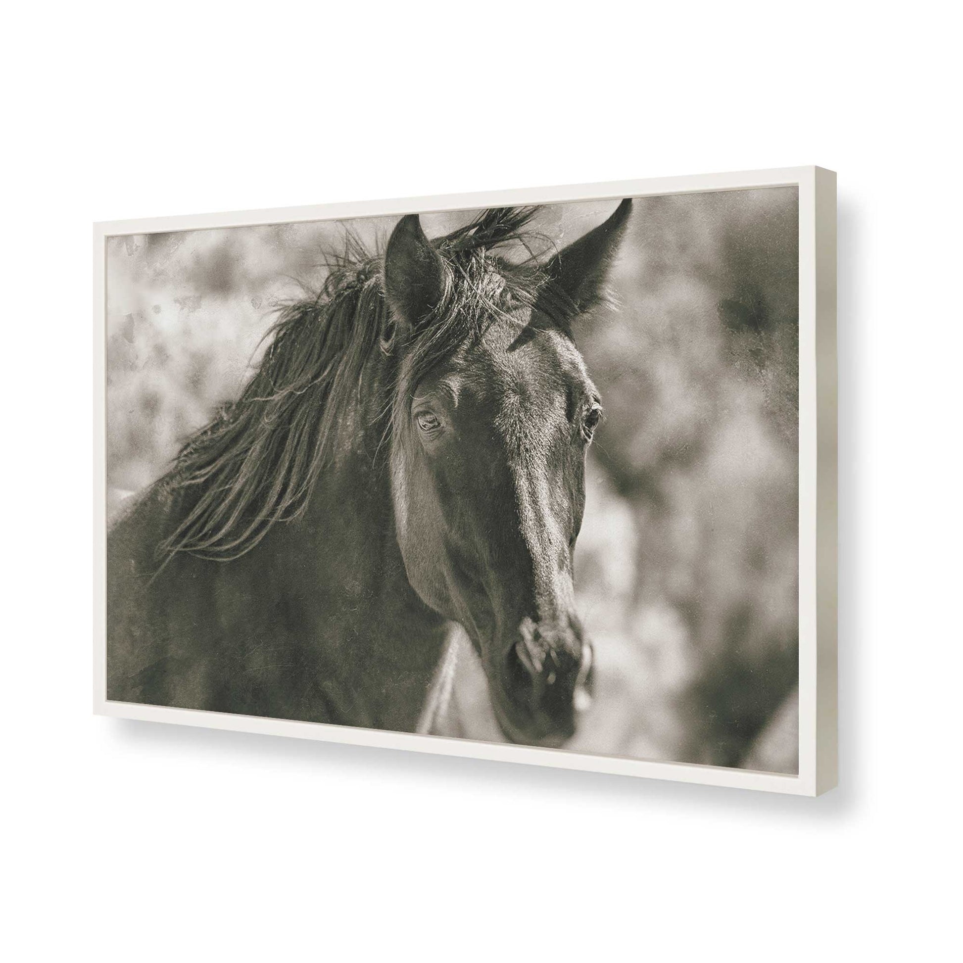 [Color:Opaque White], Picture of art in a Opaque White frame of the corner