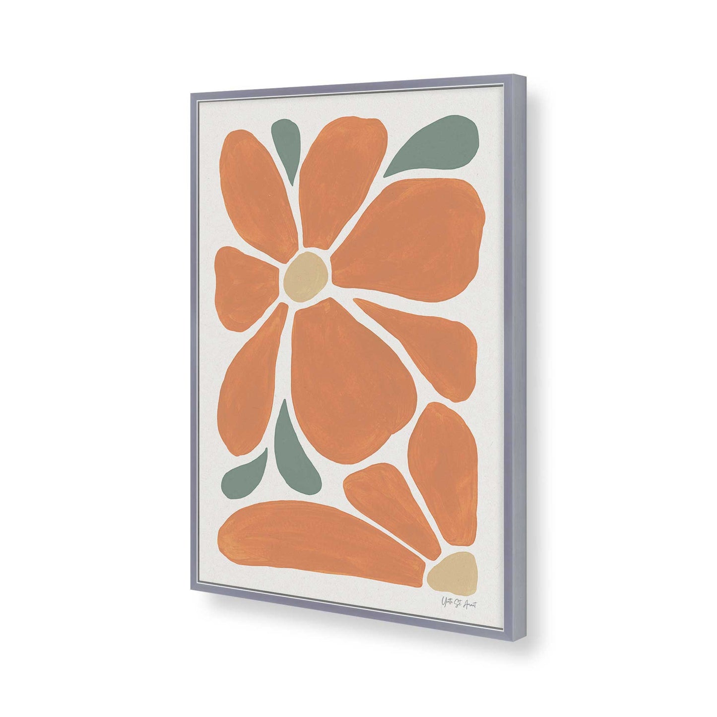 [Color:Polished Chrome], Picture of art in a Polished Chrome frame of the corner