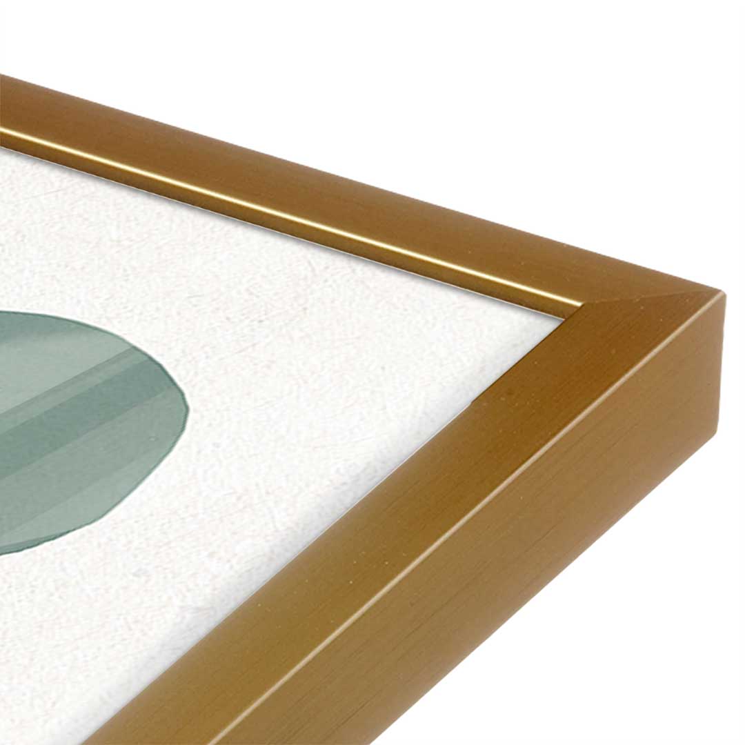 [Color:Polished Gold], Picture of art in a Polished Gold frame at an angle