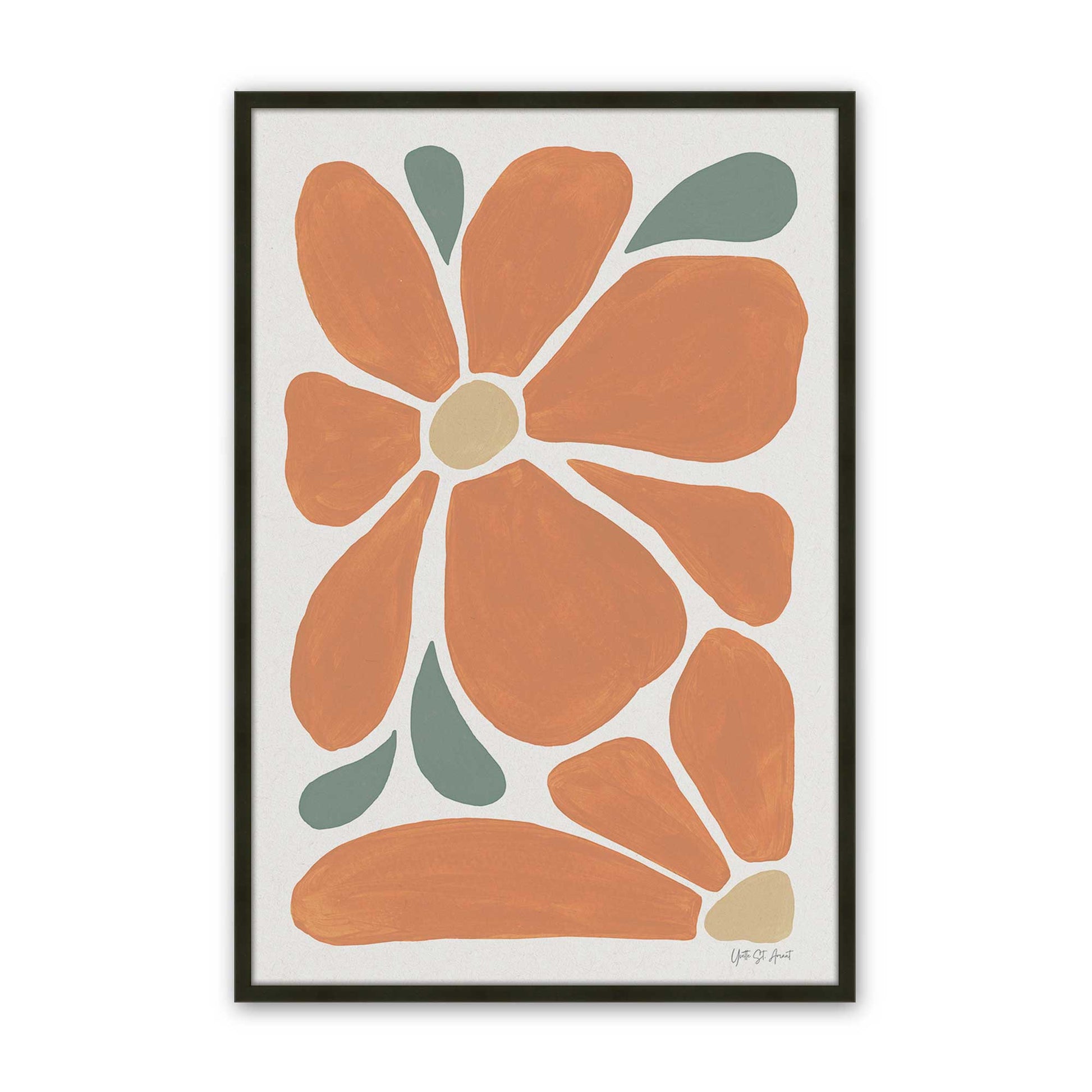 [Color:Satin Black], Picture of art in a Satin Black frame