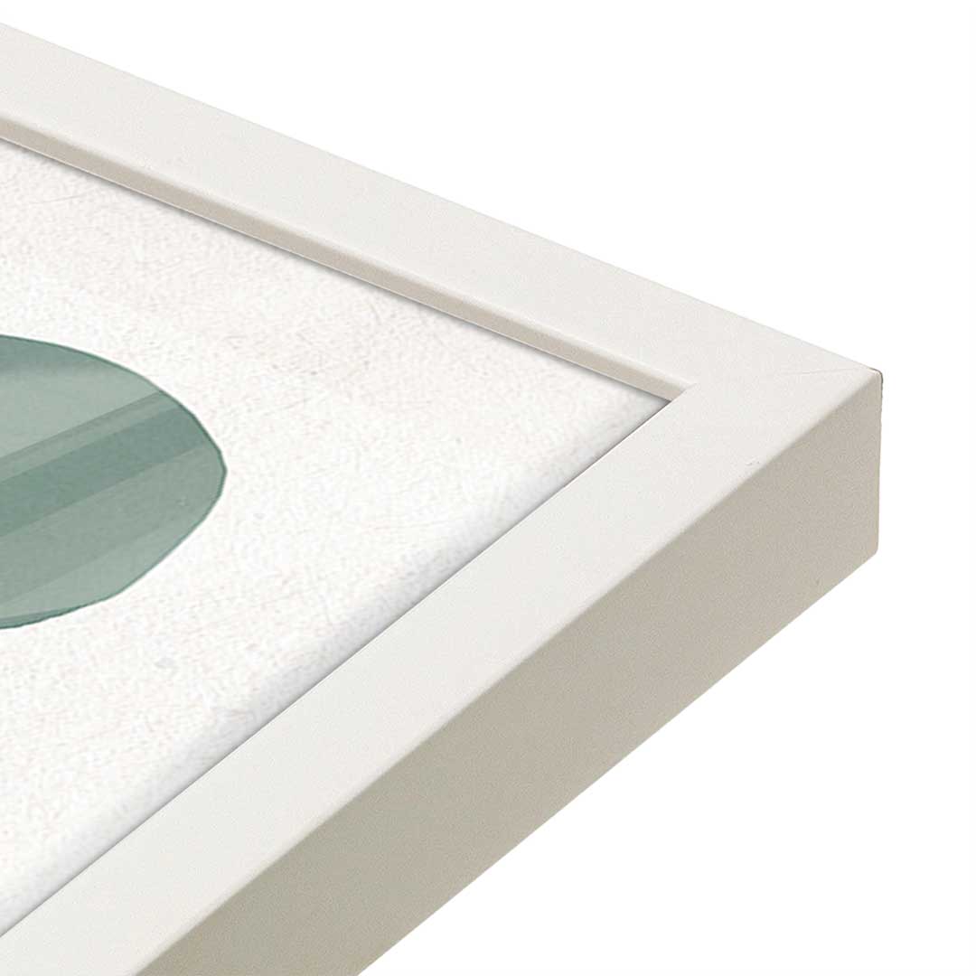[Color:Opaque White], Picture of art in a Opaque White frame at an angle
