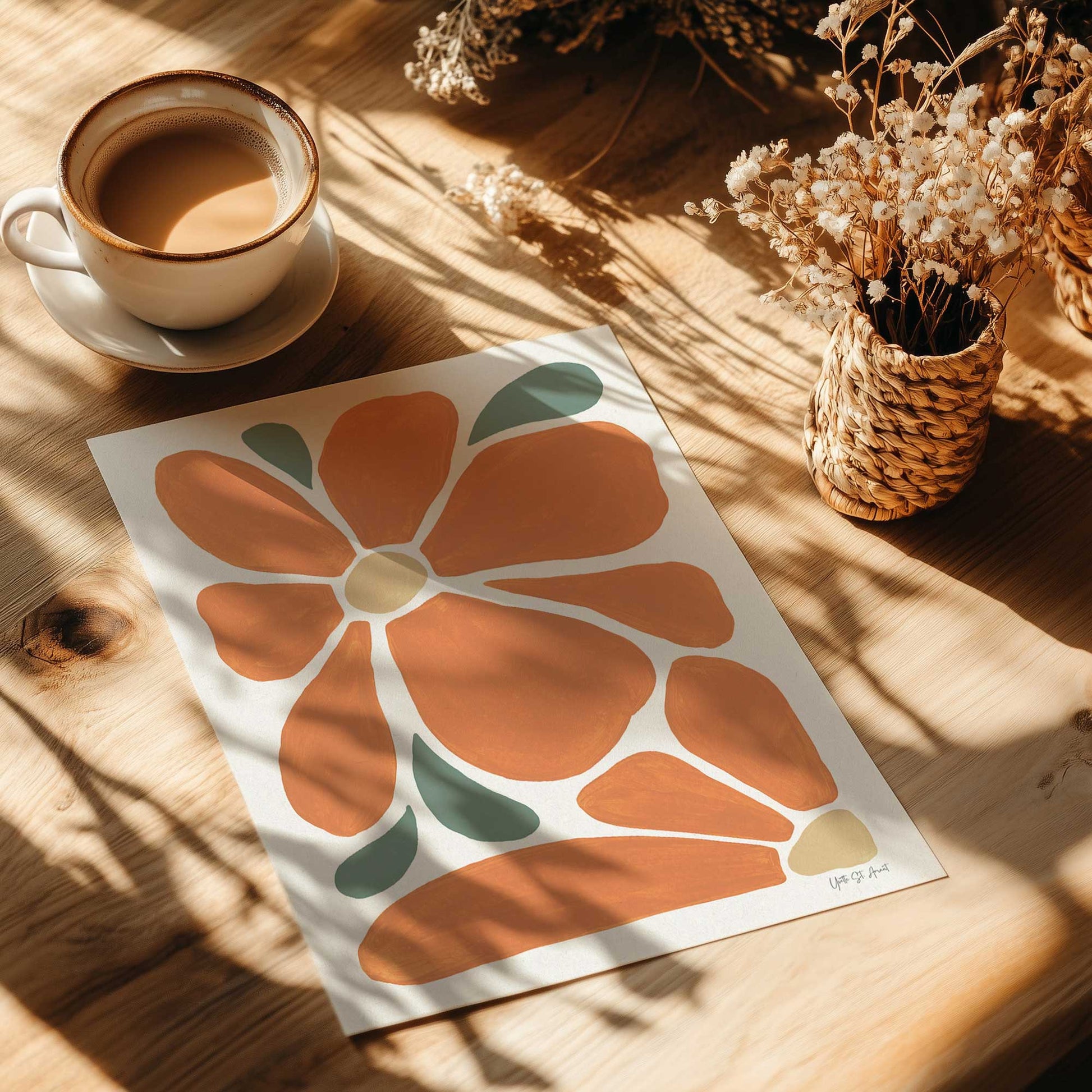 [Color:Rolled Print], Picture of close up of art