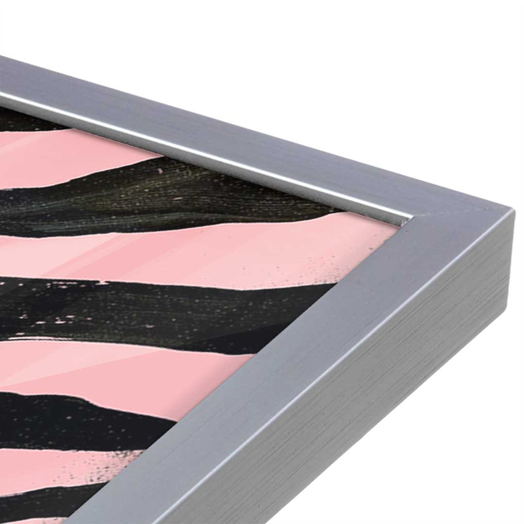 [Color:Polished Chrome], Picture of art in a Polished Chrome frame at an angle