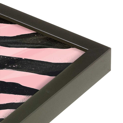 [Color:Satin Black], Picture of art in a Satin Black frame at an angle