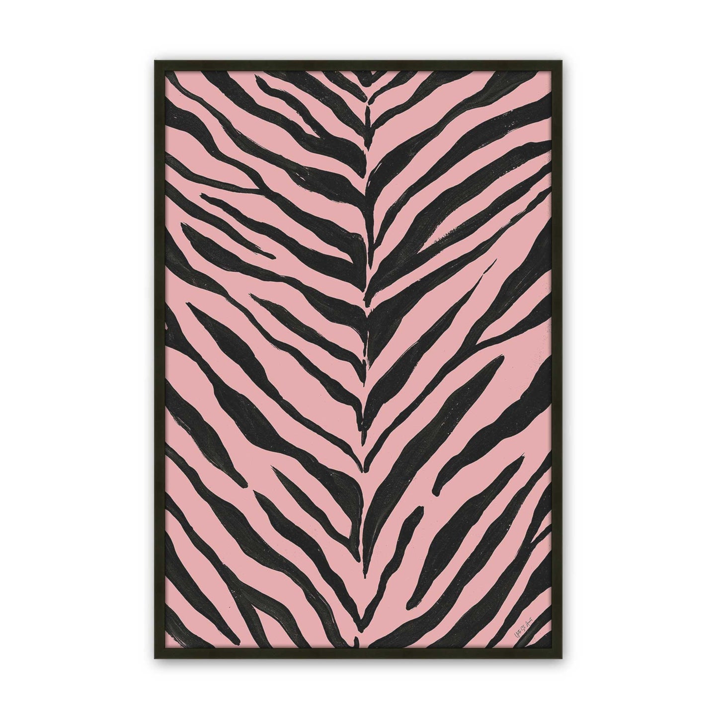 [Color:Satin Black], Picture of art in a Satin Black frame