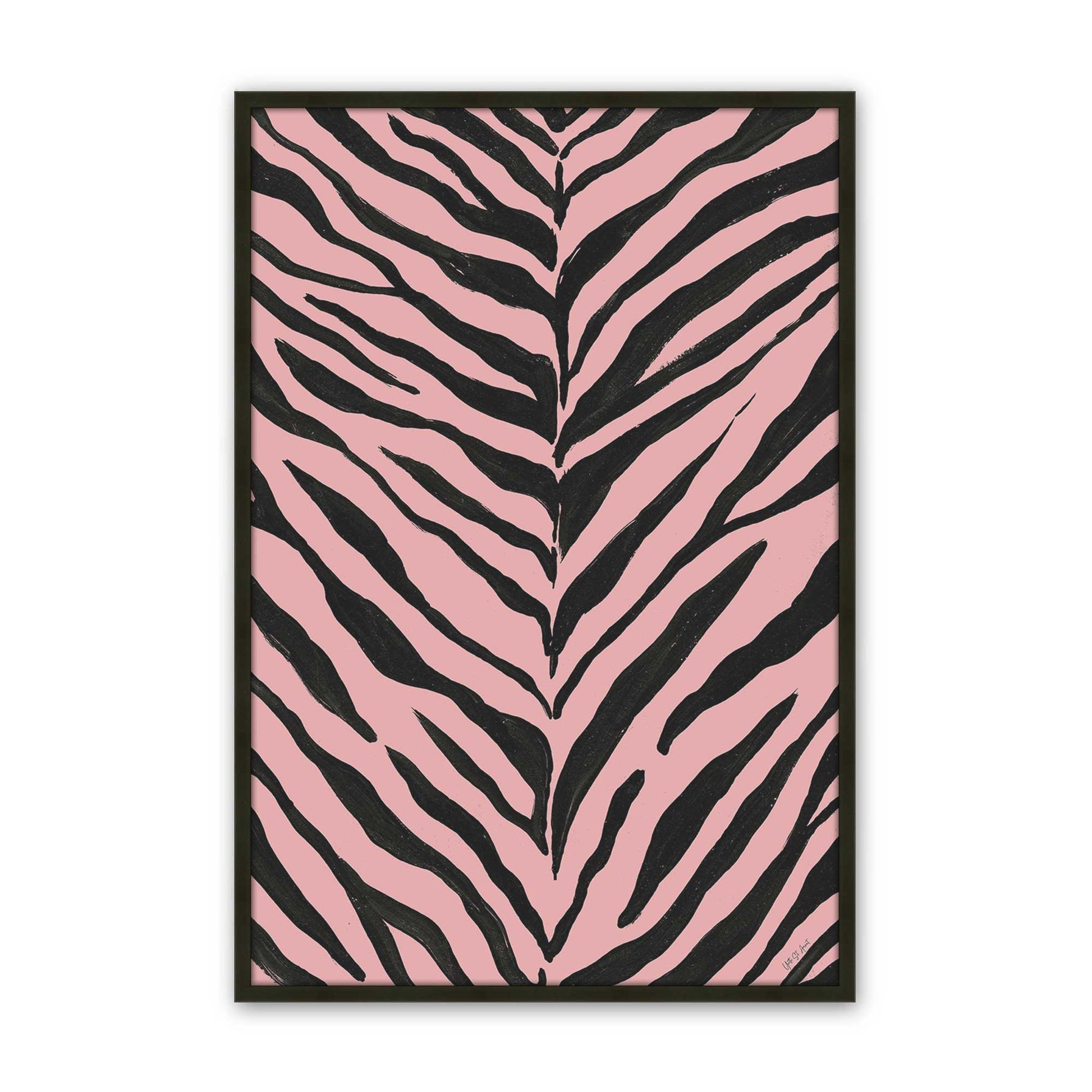 [Color:Satin Black], Picture of art in a Satin Black frame