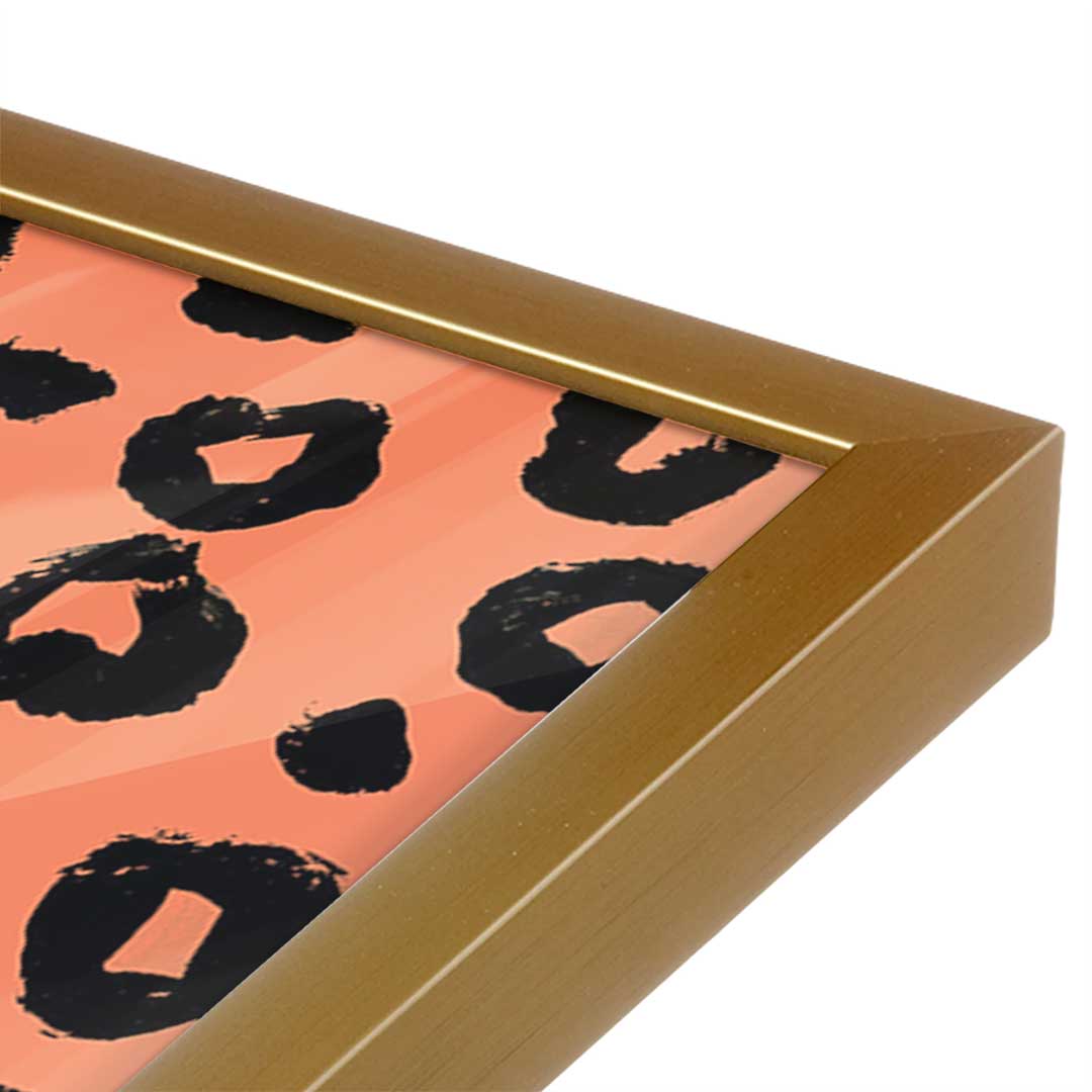 [Color:Polished Gold], Picture of art in a Polished Gold frame at an angle