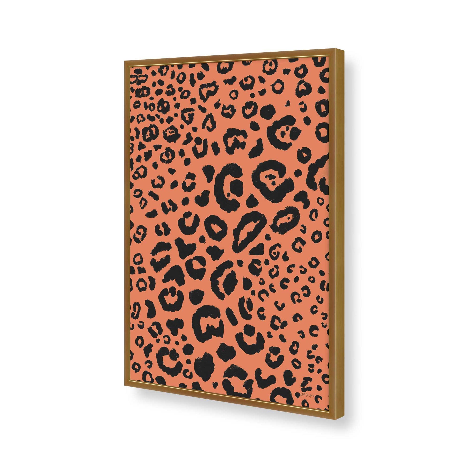 [Color:Polished Gold], Picture of art in a Polished Gold frame of the corner