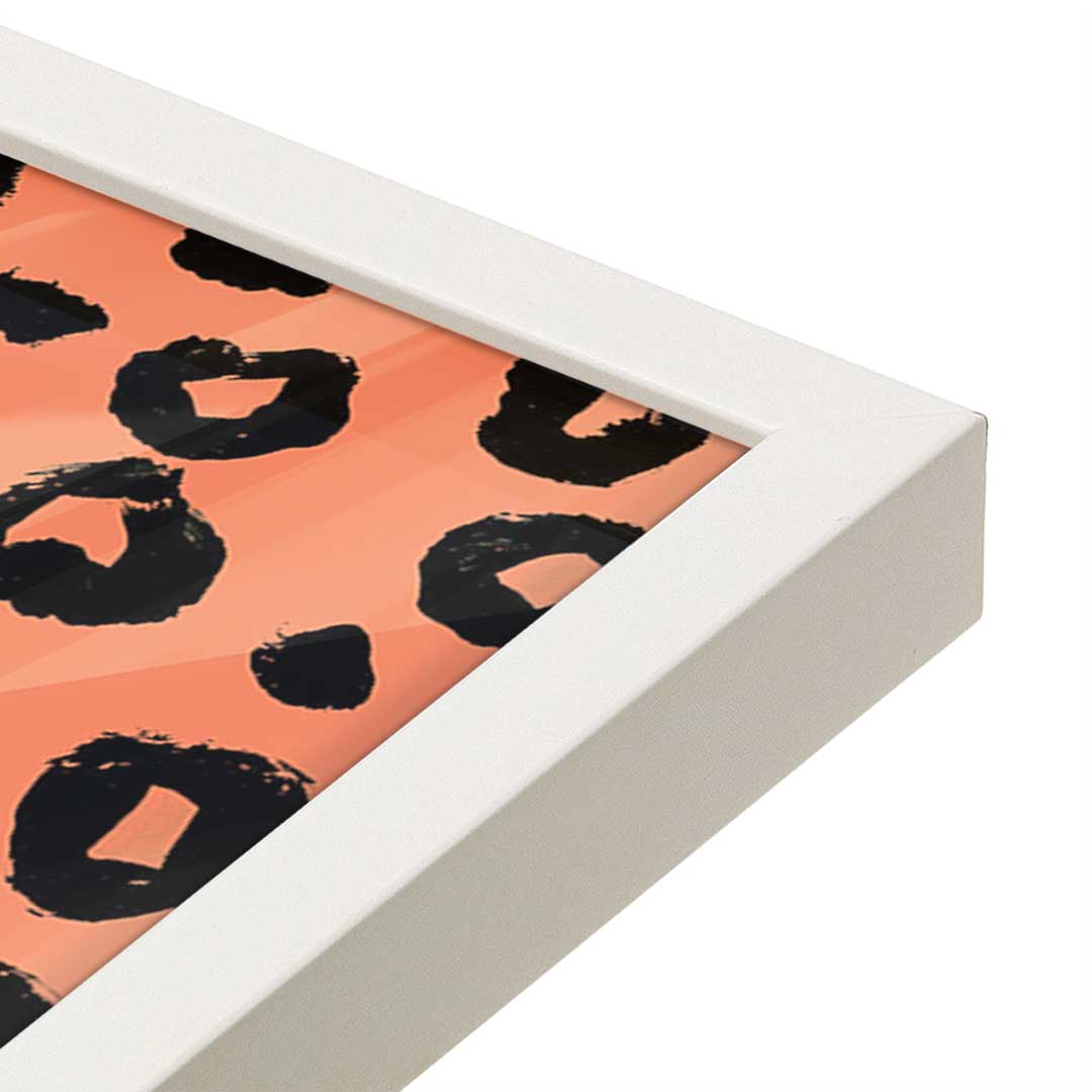 [Color:Opaque White], Picture of art in a Opaque White frame at an angle