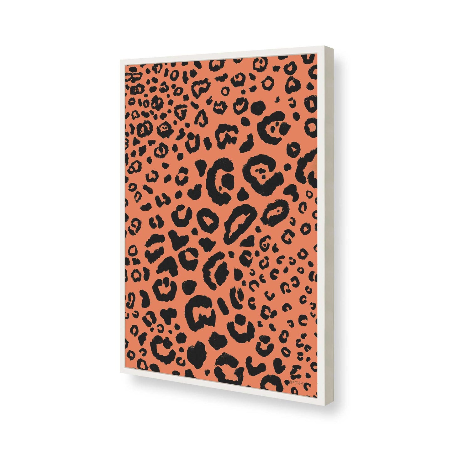 [Color:Opaque White], Picture of art in a Opaque White frame of the corner