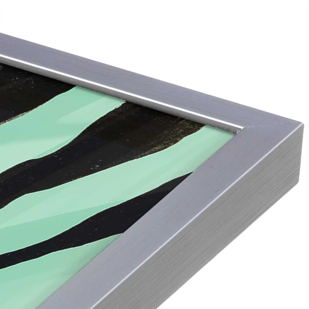 [Color:Polished Chrome], Picture of art in a Polished Chrome frame at an angle