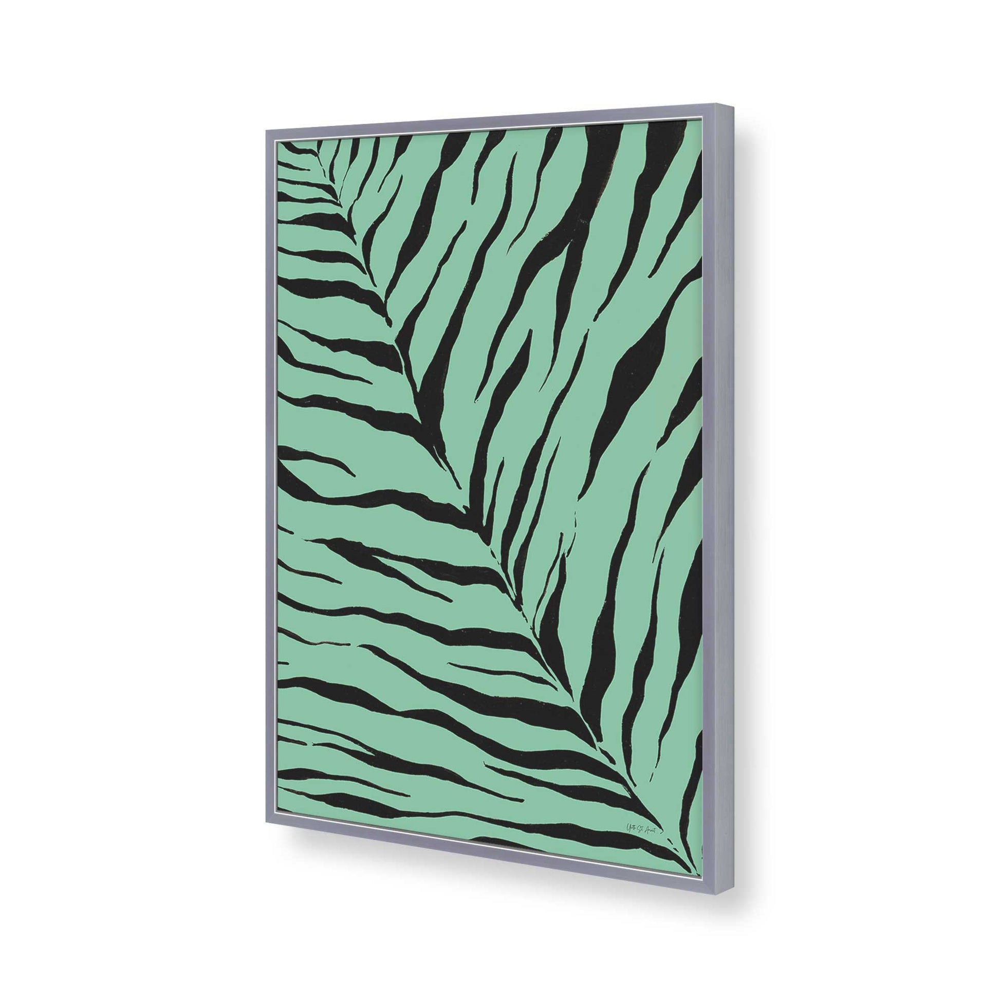 [Color:Polished Chrome], Picture of art in a Polished Chrome frame of the corner