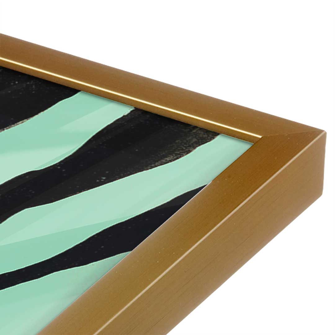 [Color:Polished Gold], Picture of art in a Polished Gold frame at an angle