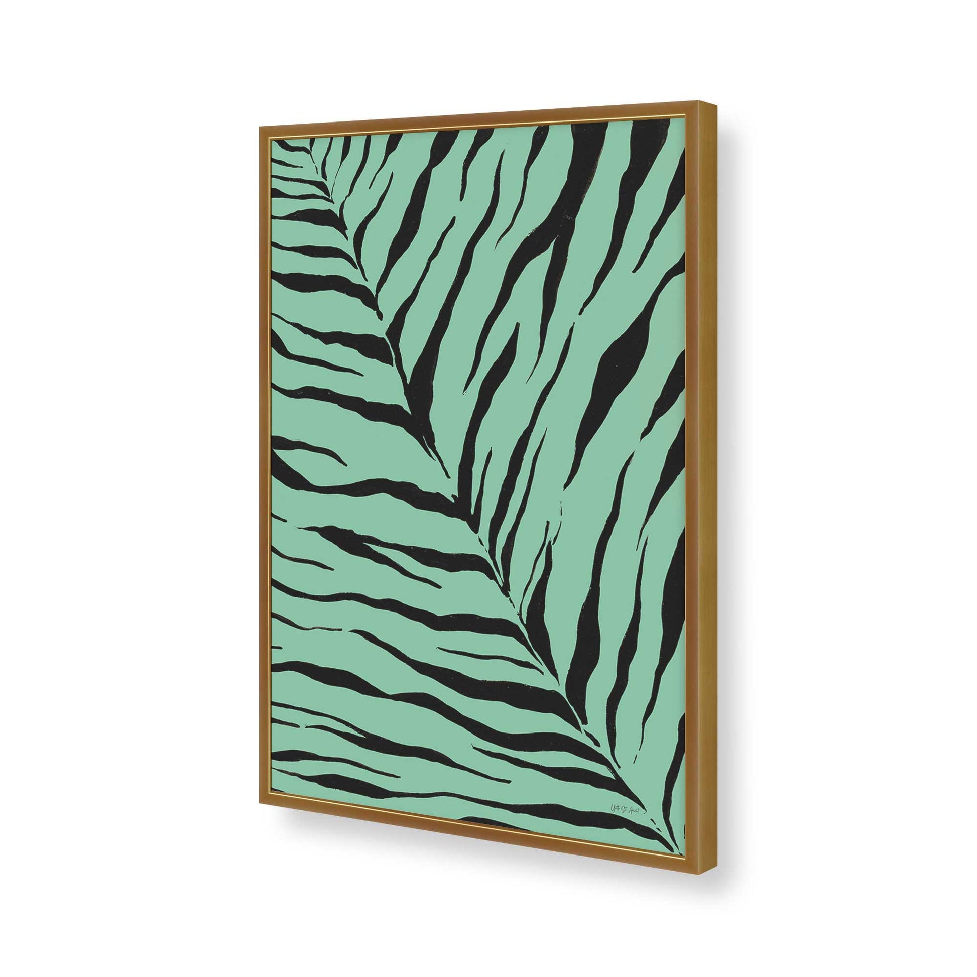 [Color:Polished Gold], Picture of art in a Polished Gold frame of the corner