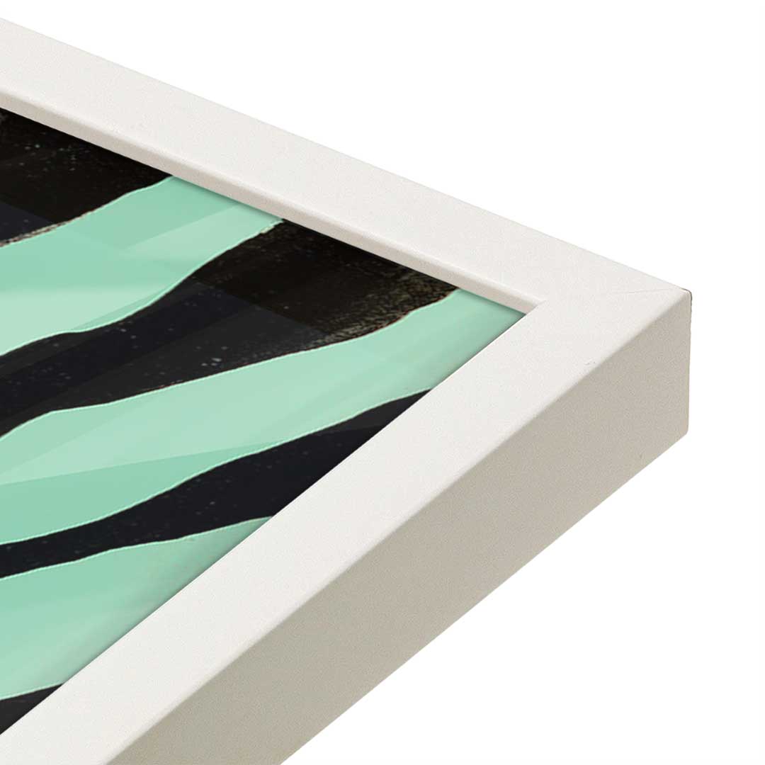 [Color:Opaque White], Picture of art in a Opaque White frame at an angle