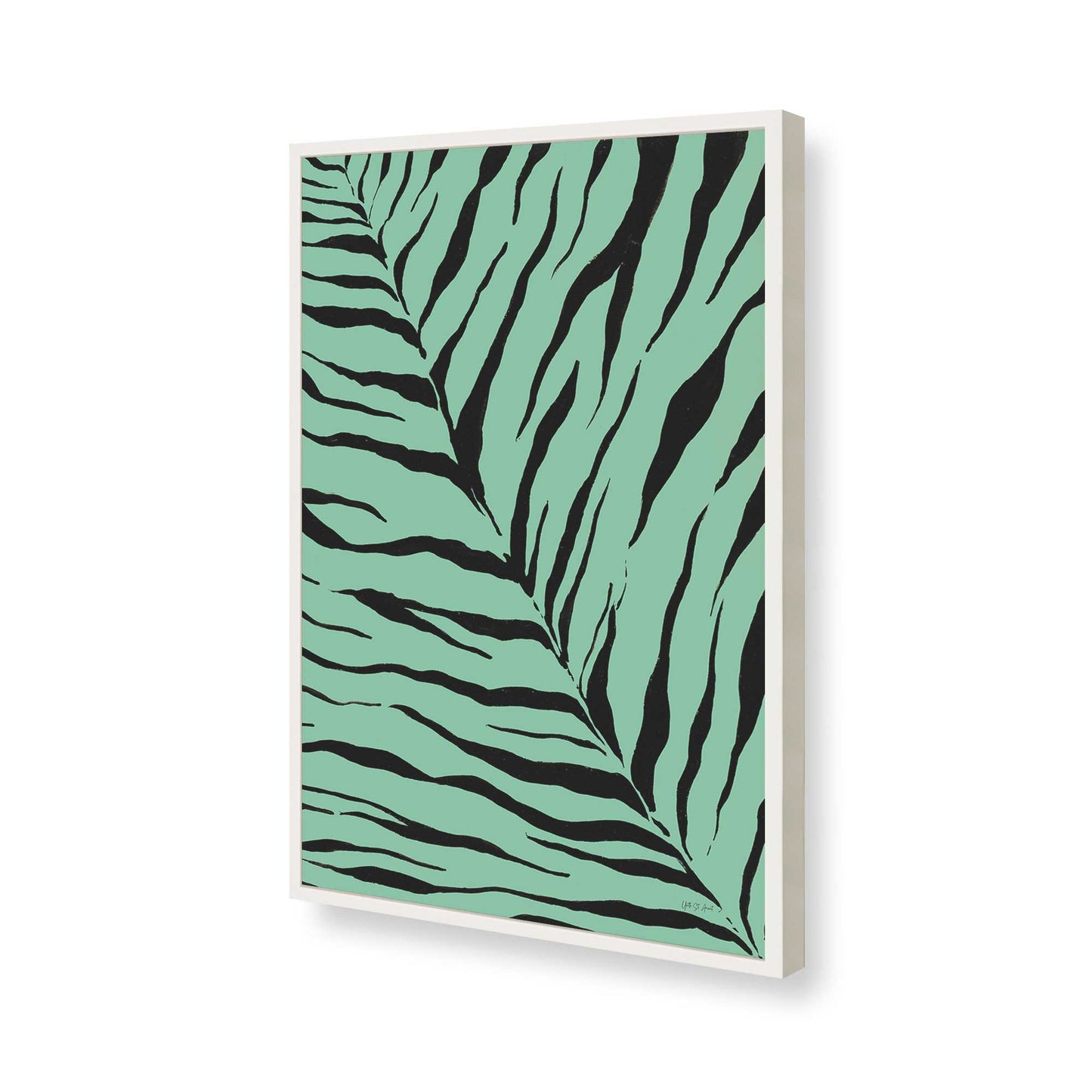 [Color:Opaque White], Picture of art in a Opaque White frame of the corner