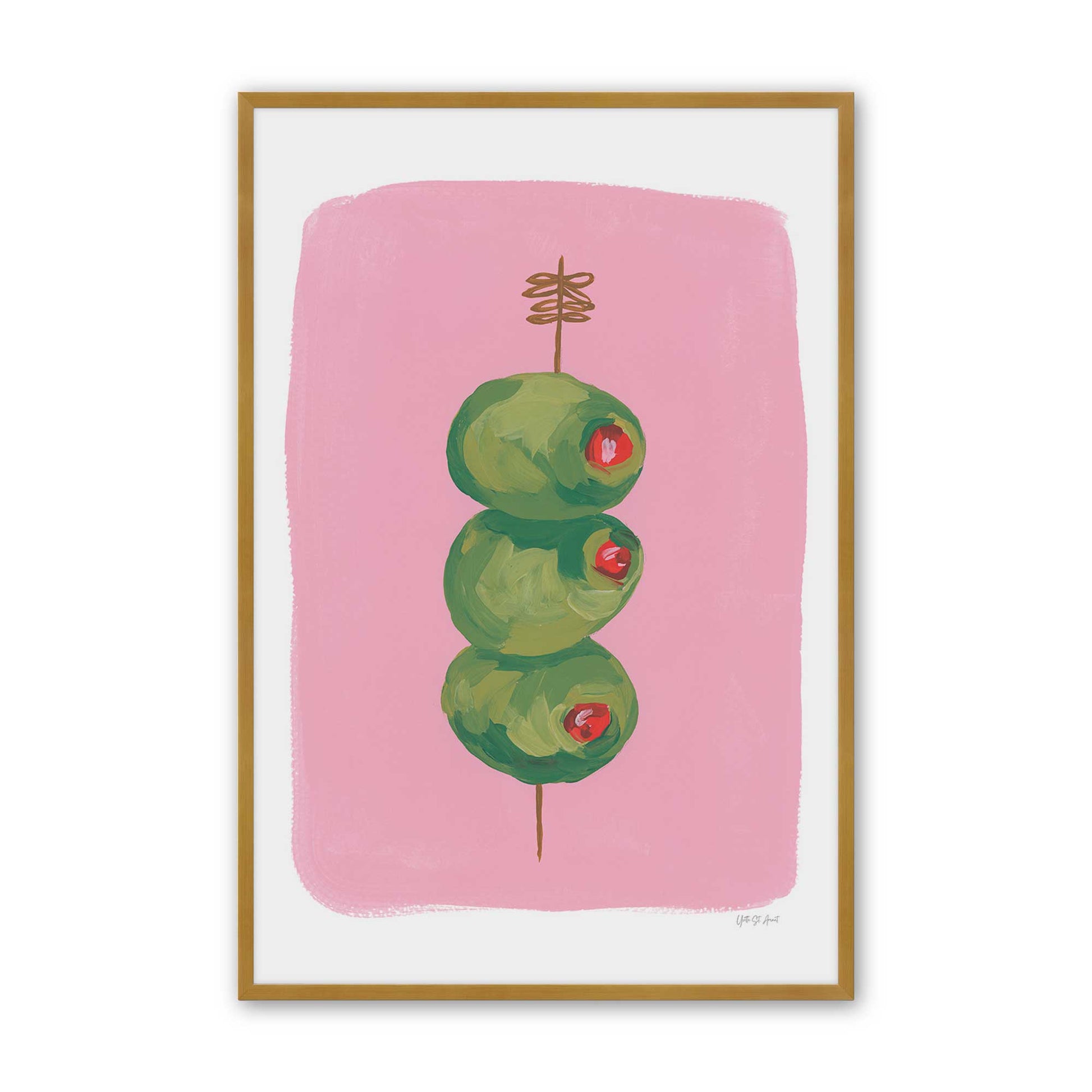 [Color:Polished Gold], Picture of art in a Polished Gold frame