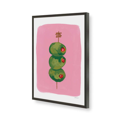[Color:Satin Black], Picture of art in a Satin Black frame of the corner