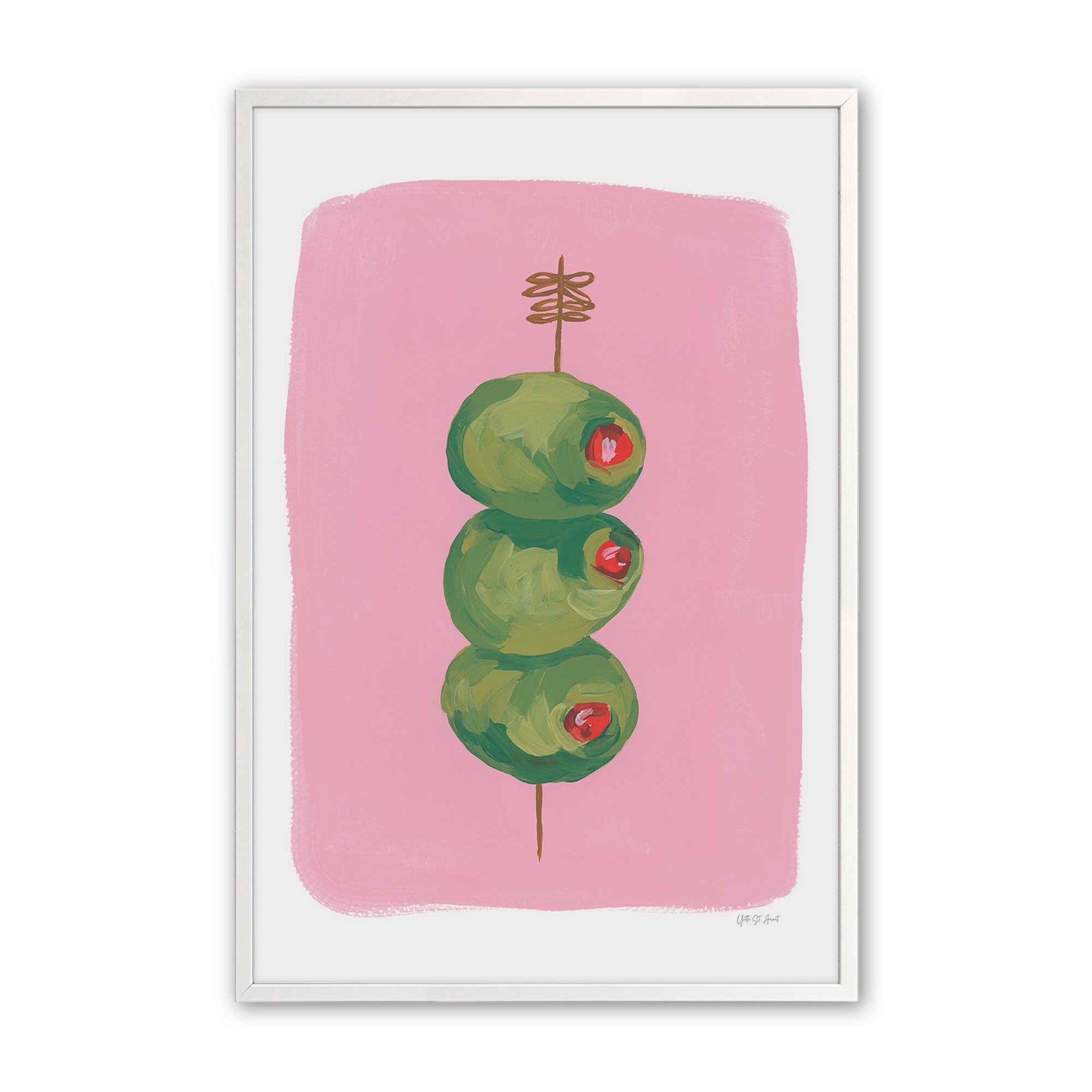 [Color:Opaque White], Picture of art in a Opaque White frame