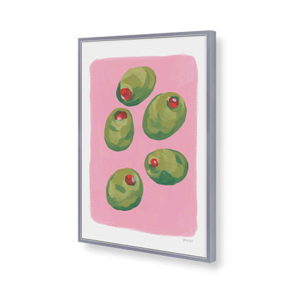 [Color:Polished Chrome], Picture of art in a Polished Chrome frame of the corner