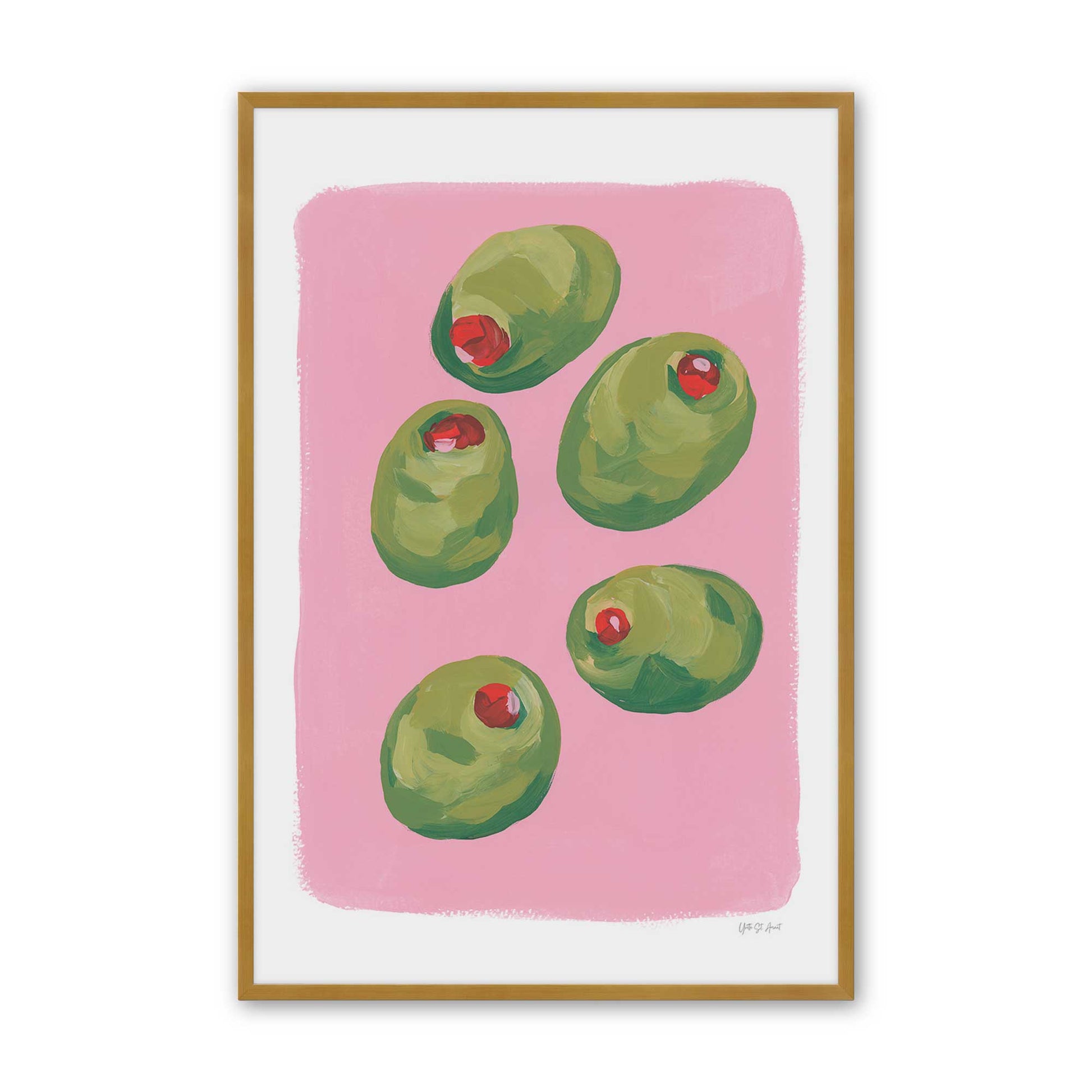 [Color:Polished Gold], Picture of art in a Polished Gold frame