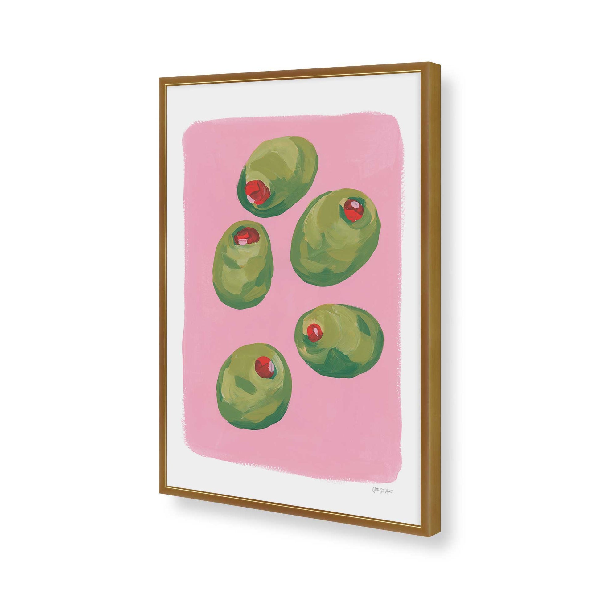 [Color:Polished Gold], Picture of art in a Polished Gold frame of the corner
