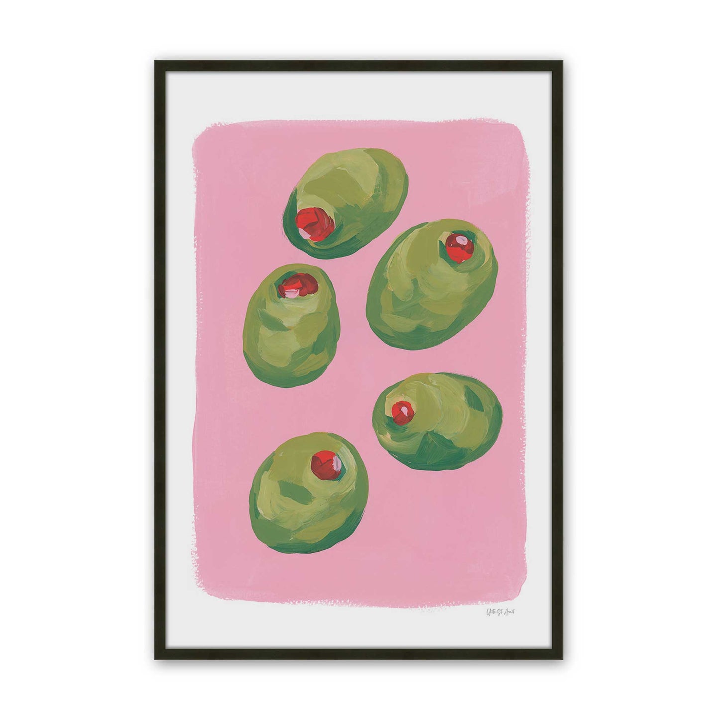 [Color:Satin Black], Picture of art in a Satin Black frame