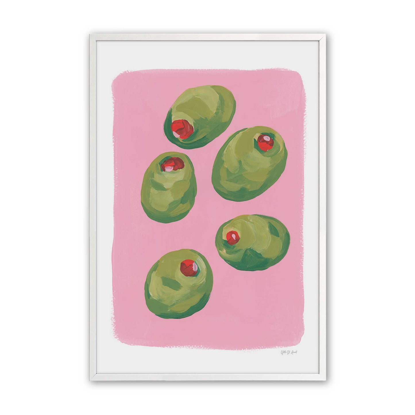 [Color:Opaque White], Picture of art in a Opaque White frame