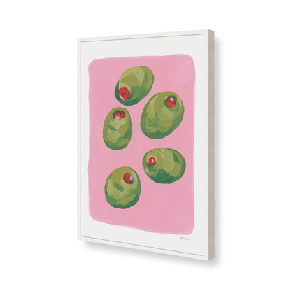 [Color:Opaque White], Picture of art in a Opaque White frame of the corner