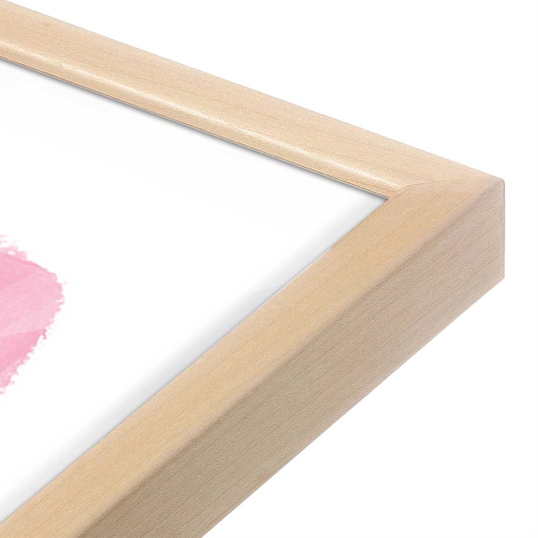 [Color:Raw Maple], Picture of art in a Raw Maple frame at an angle